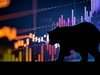 Bear with financial graphs